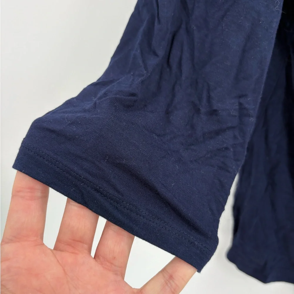 Chicos Navy & Light Blue Super Soft Top - Picture 9 of 16